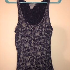 purple floral Delia’s tank top
